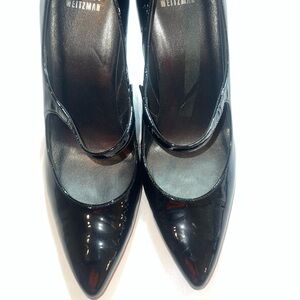 Stuart Weitzman Black Patent Leather Heels